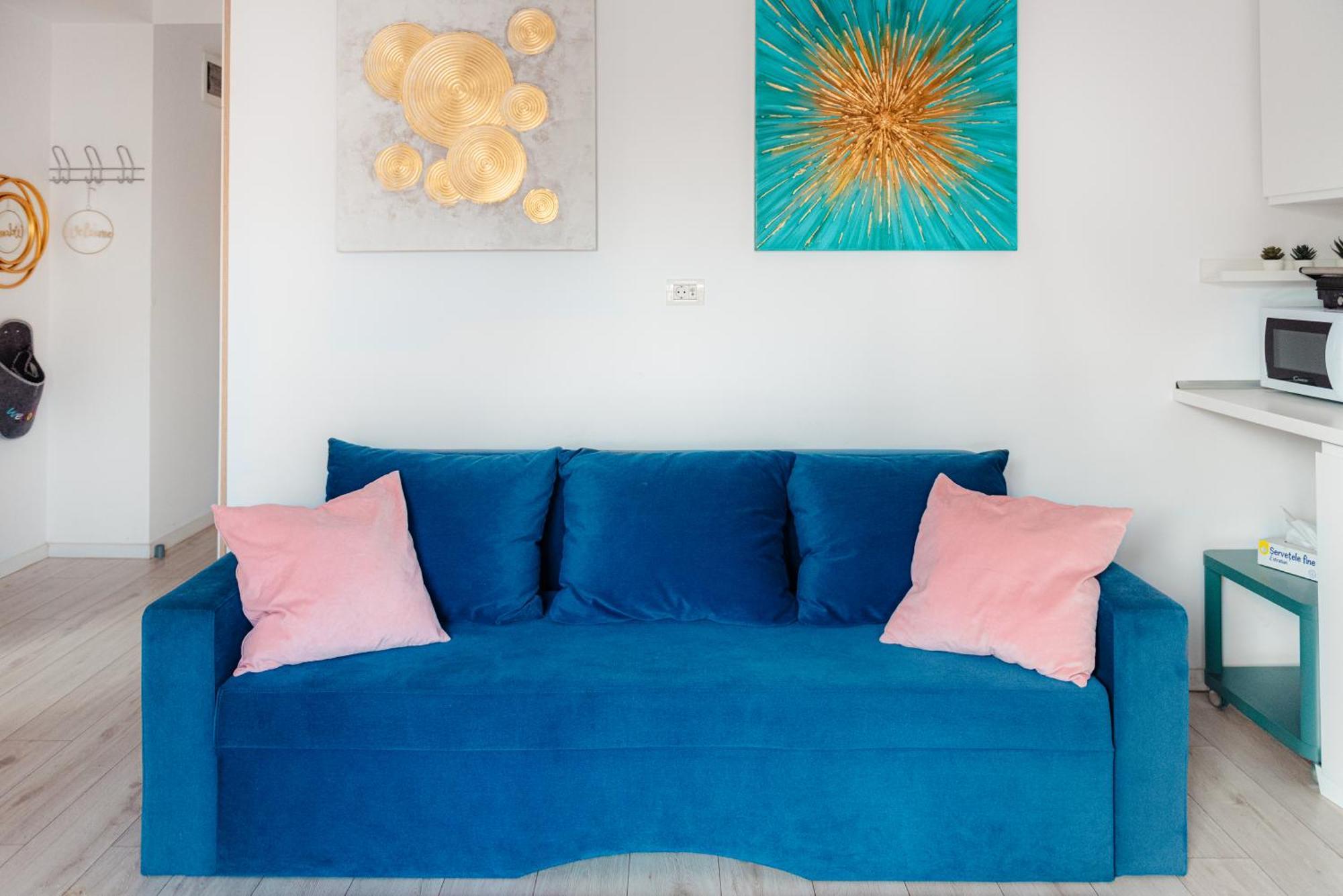 Downtown Apartment Boutique - Blue & Pink Bukares Bagian luar foto